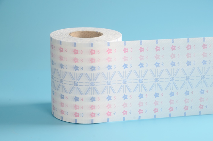 Customized printing disposable diaper base material for adult diapers with microporous Unbreakable PE Film